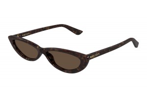 Alexander McQueen AM0535S 002 Havana Brown napszemüveg