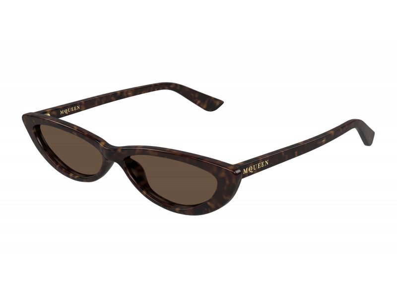 Alexander McQueen AM0535S 002 Havana Brown napszemüveg