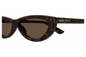 Alexander McQueen AM0535S 002 Havana Brown napszemüveg