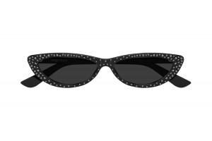 Alexander McQueen AM0535S 005 fekete-szürke napszemüveg
