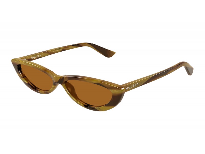 Alexander McQueen AM0535S 006 HAVANA BROWN napszemüveg