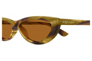 Alexander McQueen AM0535S 006 HAVANA BROWN napszemüveg