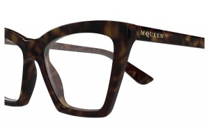 Alexander McQueen AM0536O 002 HAVANA szemüveg (demo lencse)