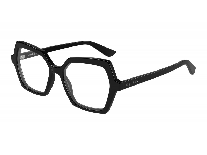 Alexander McQueen AM0537O 001 - fekete szemüveg (demó lencse)