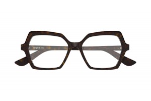 Alexander McQueen AM0537O 002 HAVANA szemüveg