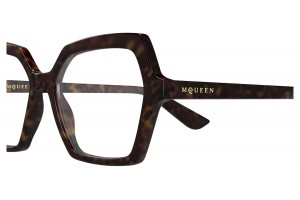 Alexander McQueen AM0537O 002 HAVANA szemüveg