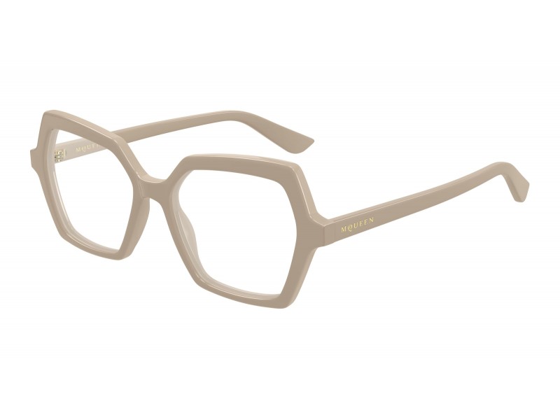 Alexander McQueen AM0537O 003 bézs szemüveg