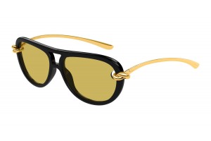 Bottega Veneta BV1418S 001 fekete-sárga napszemüveg