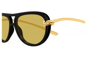Bottega Veneta BV1418S 001 fekete-sárga napszemüveg