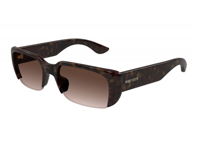 Alexander McQueen AM0532S Havana barna napszemüveg