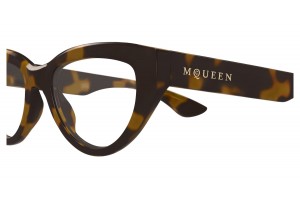 Alexander McQueen AM0529O 002 Havana szemüveg