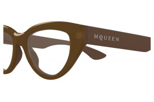 Alexander McQueen AM0529O barna demo szemüveg