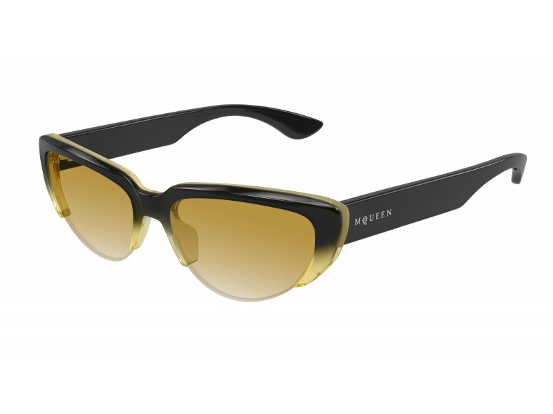 Alexander McQueen AM0533S 003 sárga-barna napszemüveg