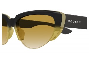 Alexander McQueen AM0533S 003 sárga-barna napszemüveg