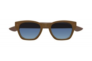 Alexander McQueen AM0530S barna-kék napszemüveg