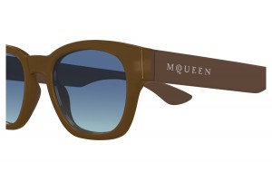 Alexander McQueen AM0530S barna-kék napszemüveg
