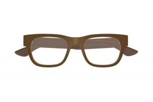Alexander McQueen AM0531O 003 barna szemüveg (demo lencse)
