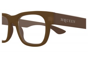 Alexander McQueen AM0531O 003 barna szemüveg (demo lencse)