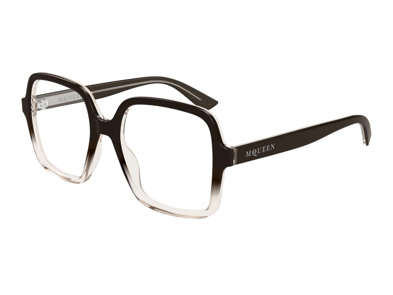 Alexander McQueen AM0538O 006 barna demo lencsés szemüveg