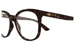 Alexander McQueen AM0540O 002 HAVANA szemüveg - demo lencse