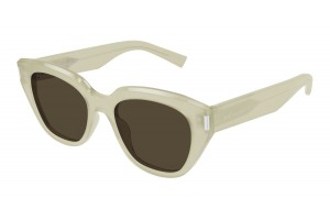 Saint Laurent SL 827 004 IVORY BROWN napszemüveg