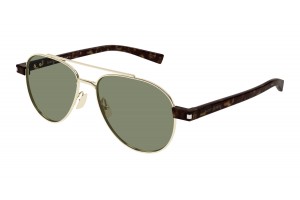 Saint Laurent SL 843 003 arany-zöld napszemüveg
