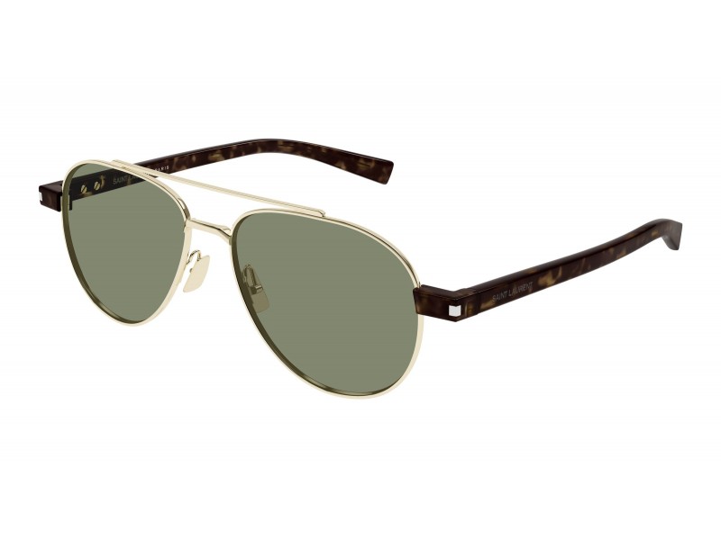 Saint Laurent SL 843 003 arany-zöld napszemüveg