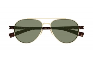 Saint Laurent SL 843 003 arany-zöld napszemüveg