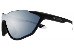 Gucci GG2018S 001 fekete keret ezüst tükrös lencsék