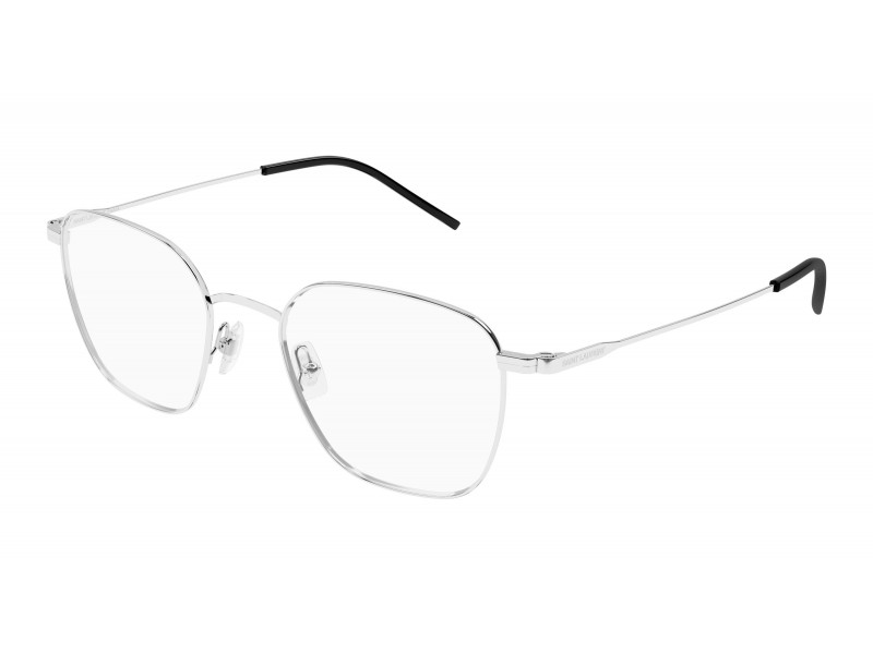 Saint Laurent SL 852 005 ezüst szemüveg demo lencse