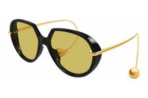 Bottega Veneta BV1436S fekete-sárga napszemüveg