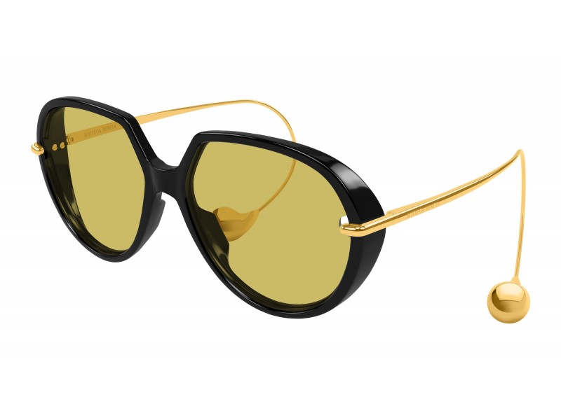 Bottega Veneta BV1436S fekete-sárga napszemüveg
