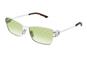 Gucci GG2045S 004 ezüst keret zöld gradient lencse