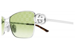 Gucci GG2045S 004 ezüst keret zöld gradient lencse