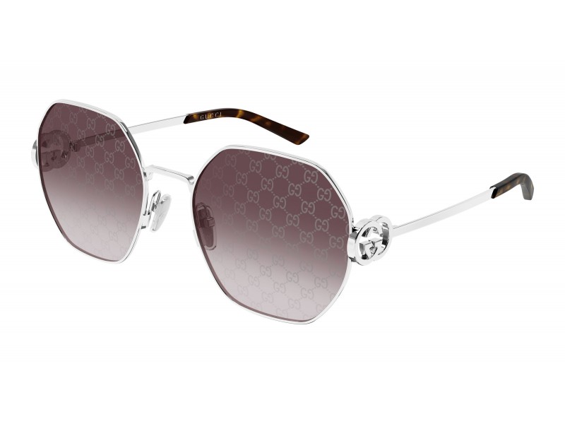 Gucci GG2046S 004 – ezüst keret, piros átmenetes tükrös lencse