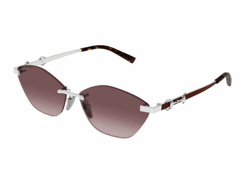 Gucci GG2050S 003 ezüst keret, piros gradient lencse