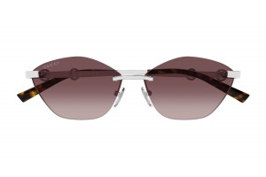 Gucci GG2050S 003 ezüst keret, piros gradient lencse