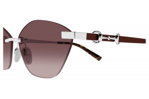 Gucci GG2050S 003 ezüst keret, piros gradient lencse