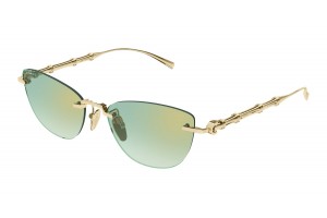 Gucci GG2063S 003 Gold Green Mirror napszemüveg
