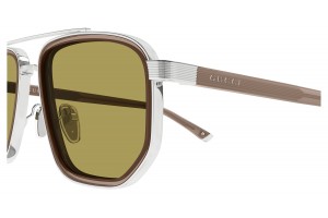 Gucci GG2073S 005 ezüst keret zöld lencse