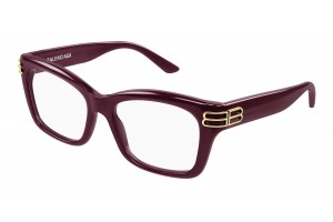 Balenciaga BB0472O 004 BURGUNDY DEMO LENS szemüveg