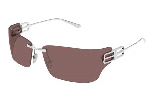 Balenciaga BB0485SA 004 ezüst-piros napszemüveg