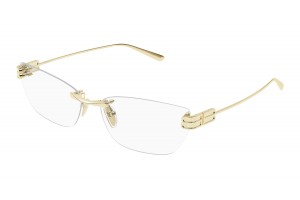 Balenciaga BB0490O 004 arany szemüveg - demo lencse