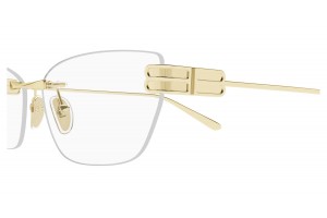 Balenciaga BB0490O 004 arany szemüveg - demo lencse