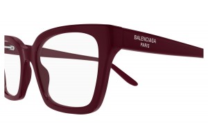 Balenciaga BB0501O 006 bordó szemüveg - demo lencse