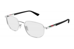 Gucci GG2093O 001 ezüst szemüveg demo lencsével