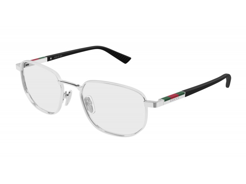 Gucci GG2093O 001 ezüst szemüveg demo lencsével