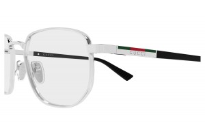 Gucci GG2093O 001 ezüst szemüveg demo lencsével