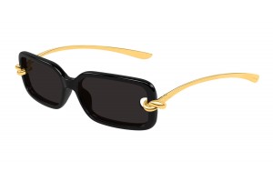 Bottega Veneta BV1439S 001 fekete-szürke napszemüveg