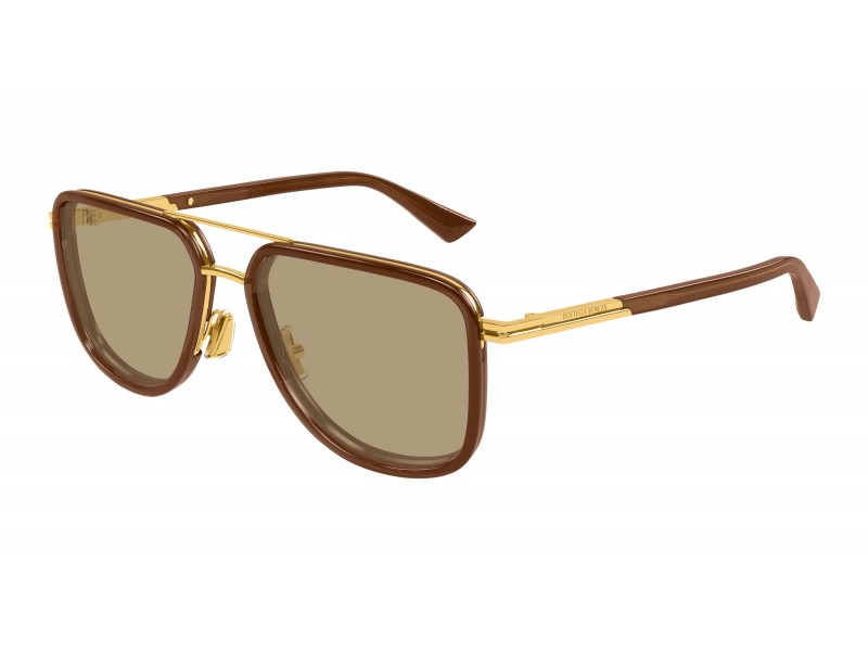 Bottega Veneta BV1463S 003 GOLD BROWN napszemüveg